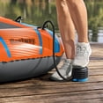 thumbnail image 6 of H2OGO! Kondor 2000 Inflatable Raft Set - 6'1" x 38" - Orange & Blue, Fits 1 Adult & 1 Child, Oars & Hand Pump, Water Sports Boat, 210lb Cap, Ages 6+, 6 of 10