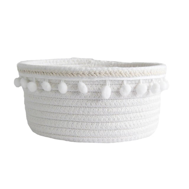 Cesta de almacenamiento Zulema decoración de mesa de cuerda de algodón