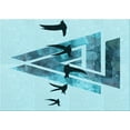 thumbnail image 1 of Ahgly Company Machine Washable Indoor Rectangle Transitional Blue Ivy Blue Area Rugs, 2' x 3', 1 of 7