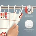 thumbnail image 5 of Red Rainbow Bow Shower Curtain 72x72, Waterproof Washable Polyester Bathroom Curtain, Bow Bath Curtain with 12 Plastic C Hooks, Machine Washable Fabric Bath Curtain for Bathroom Decor, 5 of 5