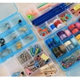 thumbnail image 5 of Paquete de 6 cajas de almacenamiento de plástico, 15 rejillas, divisores de compartimentos ajustables, caja organizadora, contenedores de almacenamiento para collares, pendientes, artículos de bricolaje Sailing Electrónica, 5 of 5