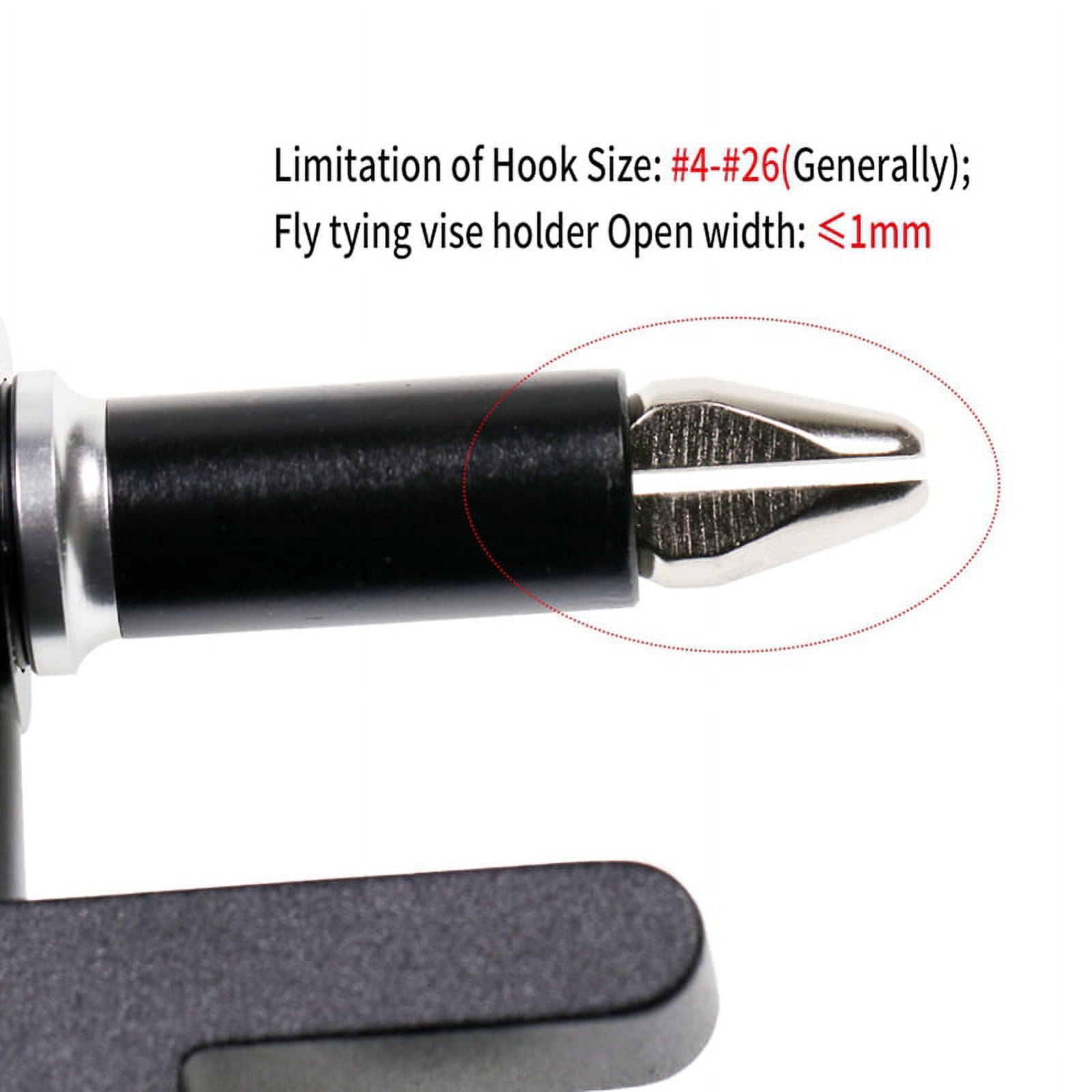 360 Rotation Fly Tying C-Clamp Tying Vise Hardened Jaw Rotating Hook Tools  Tying Thread Bobbin Holder Kit 