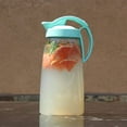 thumbnail image 2 of Lustroware Pitcher Set, 2-Pack Airtight BPA-Free Plastic, Dishwasher Safe, 2.3QT Each – Pink & Turquoise, 2 of 9
