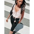 thumbnail image 6 of Scenario Women's and Women's Plus Ruffle Neck Tank Top with Tie Front, Sizes XS-4X, 6 of 6