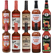 Spicy Bloody Mary Mix Sampler 10 Pack – Includes George's, Mr & Mrs T, and Cutwater – Bold & Flavorful Cocktail Mixes for Brunch and Parties