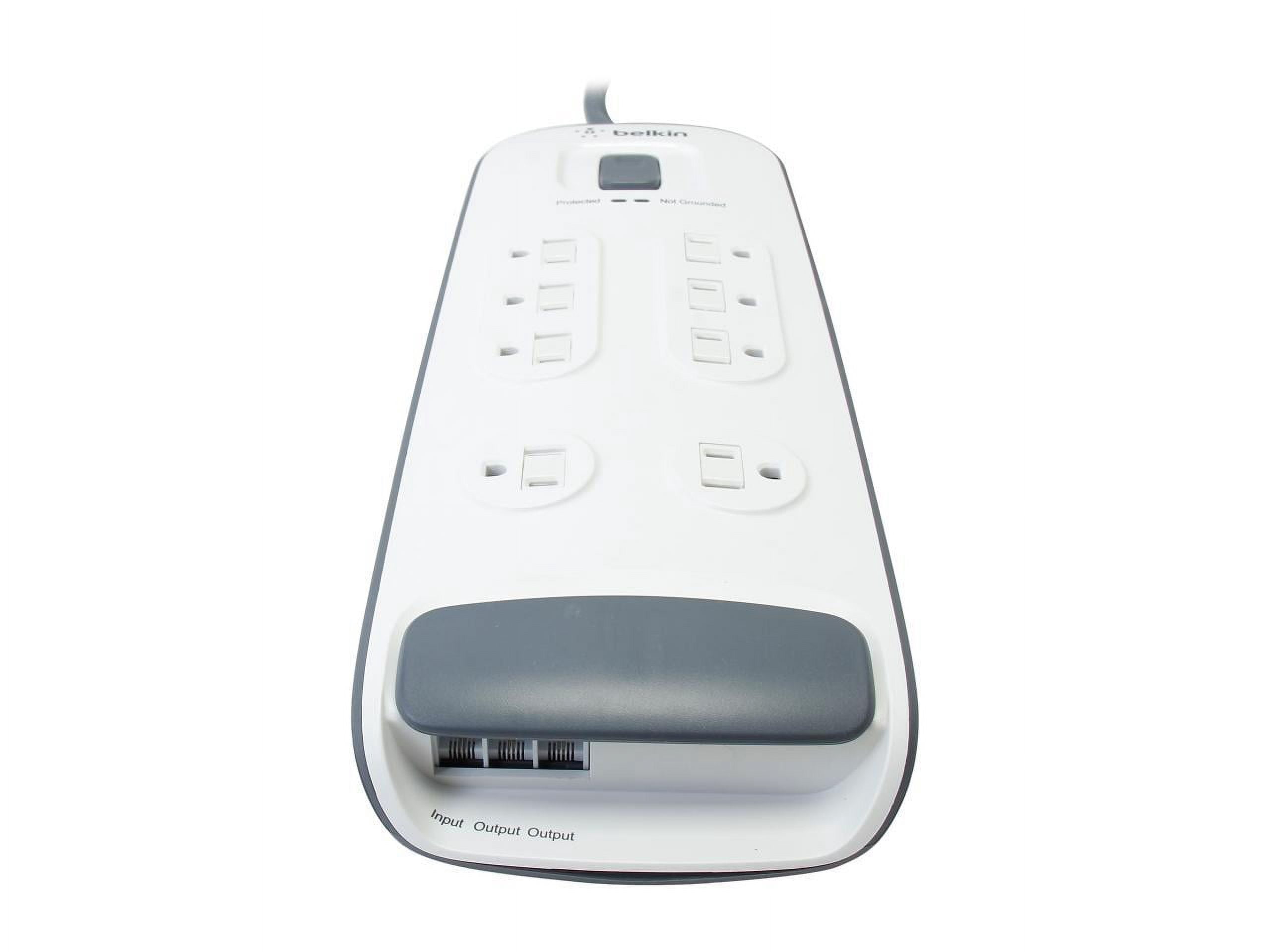 Belkin 8-outlet Surge Protector with 6 ft Power Cord with Telephone Protection - surge protector - 1.875 kW