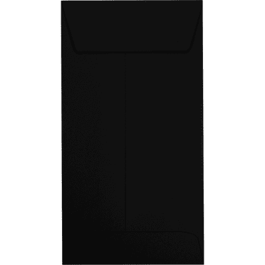 LUXPaper #7 Coin Envelopes, 80 lb, 3 1/2 x 6 1/2, Midnight Black, 250 Pack
