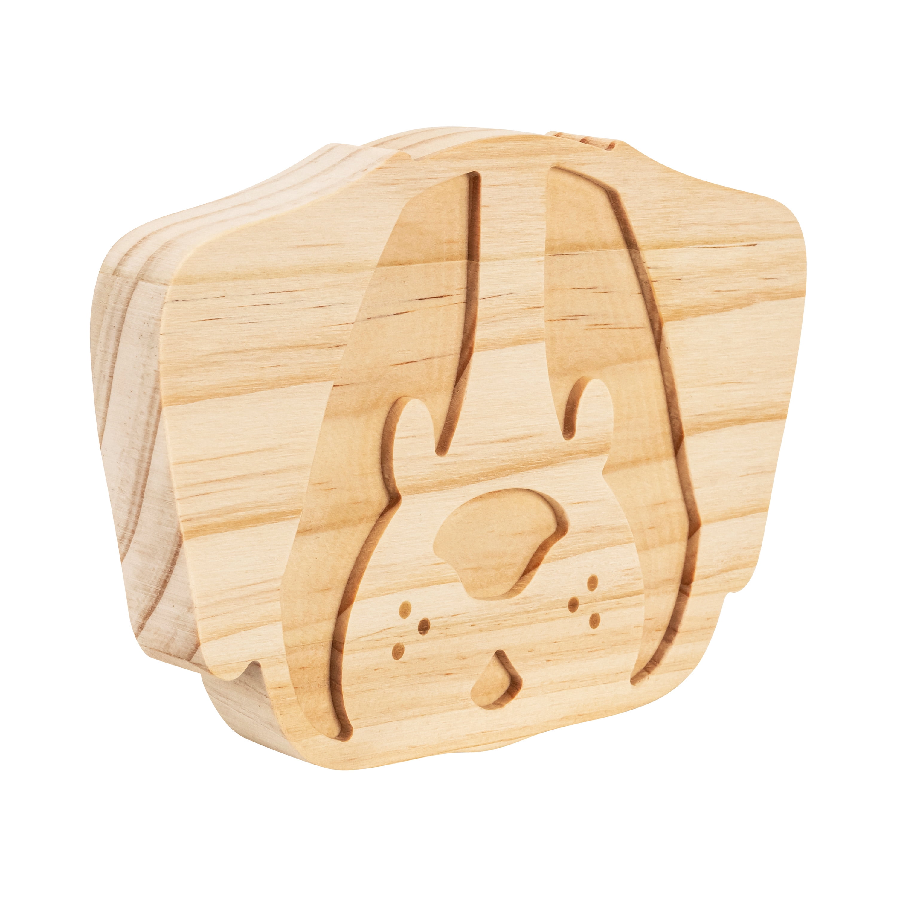 (3 pack) Hello Hobby Wooden Dog Craft Shape, Unfinished Wood, 3.5" x 4", 1 Count