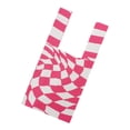 thumbnail image 4 of Bolso de hombro elegante para mujer, patrón de cuadrícu para niña bolso informal, bolso de mano abierto en pya, vacaciones rosa Sunnimix Bolsos de hombro para mujer, 4 of 8
