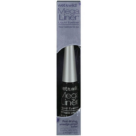 Wet n Wild Mega Liner Eye Liner, 861 Liquid Black, 0.12 fl oz