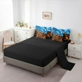 thumbnail image 5 of Homewish Futuristic Cubes 7-Piece Twin Bedding Sets For Children Teens Adults,Geometric Plaid Grid Bedding Comforter Set,Abstract Vintage Aesthetic Breathable Sheet Sets,Ultra Soft Home Decor, 5 of 8