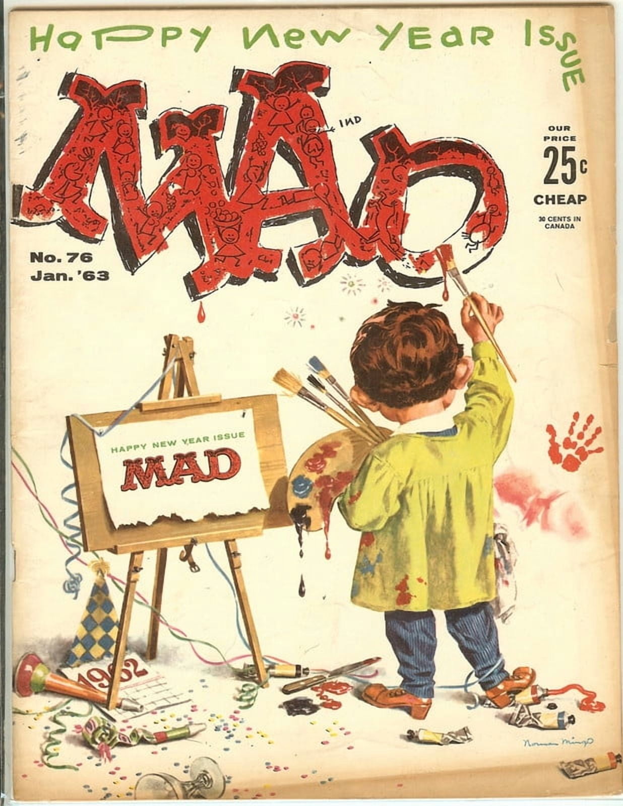 MAD Magazine Vintage Collectible #76 Jan 1963 Fine (FN)