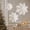 B, variant on Trovenix Paper Snowflake Decorations Set Of 3 White 3D Hanging Snowflakes Xmas Holiday Winter Ornaments For Christmas Tree Window Ceiling Party Home Decor