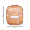 thumbnail image 3 of Box Shaped Wood Grain Aroma Humidifier Oil Diffuser Humidifier Silent Desktop Air Moisturizer For Home Bedroom Dark Light Wood Gr, 3 of 8