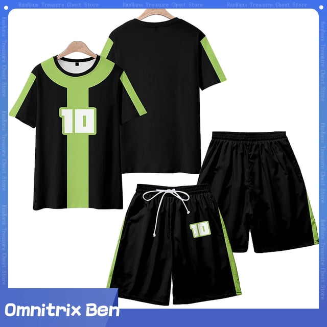 Disfraz de Ben 10 para hombre, camiseta fina de poliéster, suave, de ocio, de alta calidad, disfraz de Cosplay