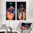 thumbnail image 1 of Designart "Dancer in Translucent Light I" Woman Fashion Photography Framed Wall Art Set Of 2 - Glam Multicolor Frame Gallery Set For Office Decor, 1 of 6