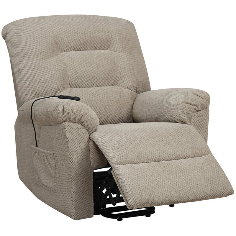 Kingfisher Lane Power Lift Recliner in Taupe