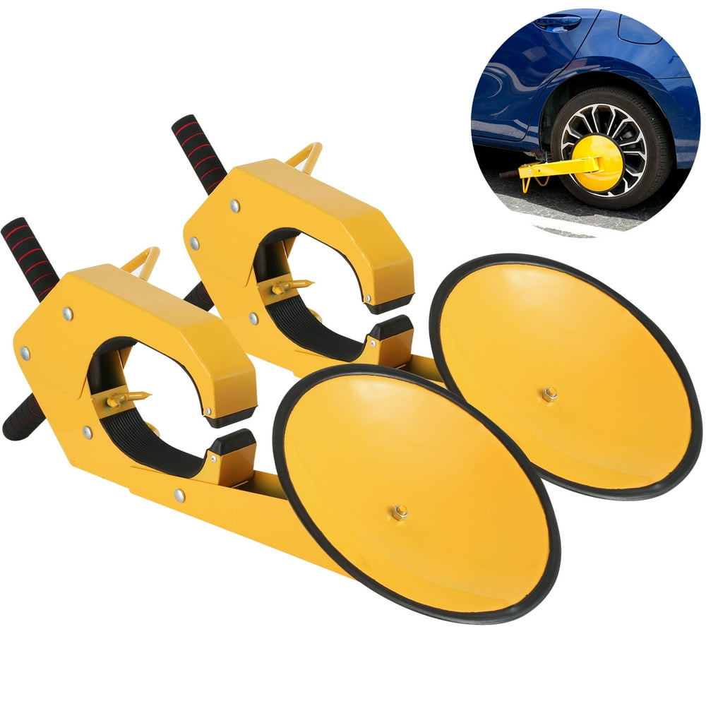 VEVOR 2PCS Wheel Lock Clamp Boot Adjustable Tire Lock AntiTheft Wheel