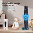thumbnail image 6 of 40 inches Tower Fan,Ultra Quiet Fans for Home,6 Hyper Speeds and 3 Modes, 15H Timer,with Remote, LED Display, 6 of 7
