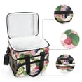 thumbnail image 6 of FORMRS Insulated Cooler Bag 24 Cans Capacity Soft Leakproof Lunch Box with Side Pockets, Pink Raspberries, 6 of 7