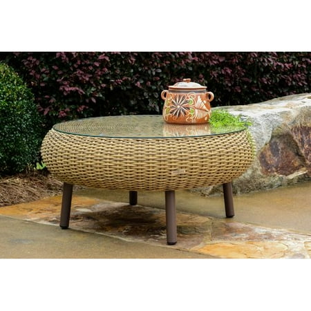 Bay Isle Home Anika Wicker Rattan Coffee Table