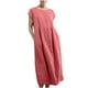 thumbnail image 1 of TopLLC Vestidos de verano para mujer,Vestido largo para mujer,Vestido largo de algodón con cuello redondo, sin mangas, cuello redondo, estilo retro, talla grande,Vestidos de verano para mujer,Red,M, 1 of 6