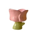 thumbnail image 4 of Vaso para helado, copas para sundae, tazón de cerámica, lindo tazón pequeño para postre, vasos para batidos, frutas, leche, batidos, refrigerios Taza de tulipán rosa, 4 of 8