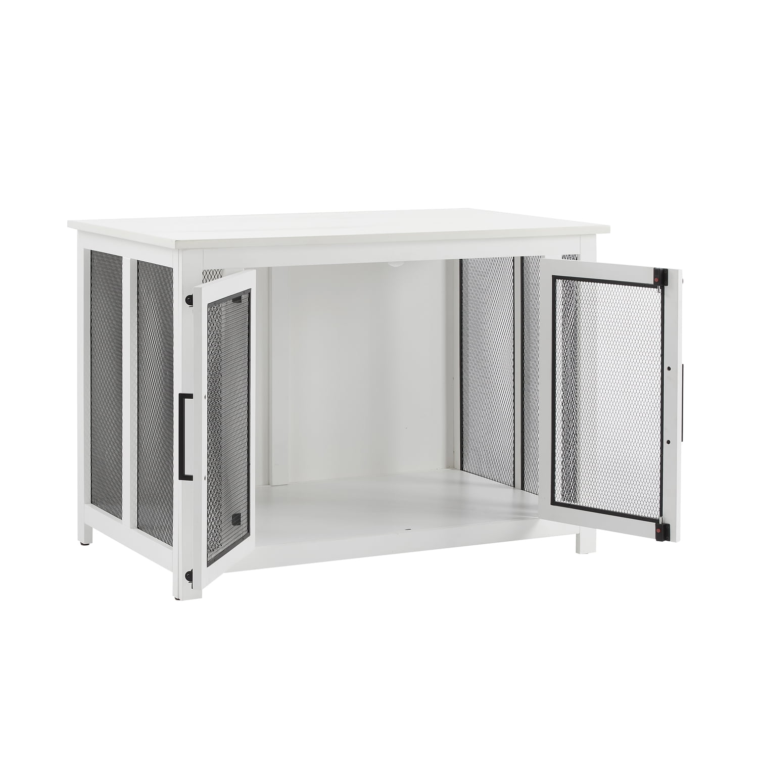 Crosley Furniture Dane Credenza Console Table Dog Crate Kennel for Pets