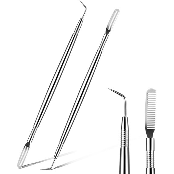 2 Pieces Eye Lash Separator Tool Lash Lift Tinting Tint Tool Lash Lift Rods Tool Perm Extension Separation Comb Lash Lift Kit For Eyelashes Eyebrows Tinting Perm Curling Extensions Supplies(Silver)
