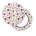 thumbnail image 7 of Uemuo Tulips Flowers Pattern Round Bar Stool Seat Covers Washable Stool Cushion Slipcover Elastic Bar Chair Covers-, 7 of 7