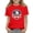 Red, variant on Girls 4th of July Patriotic American Flag Eagle Graphic T-Shirt Kids Independence Day Short Sleeve Crew Neck Tee Navy,Size 5-6 T