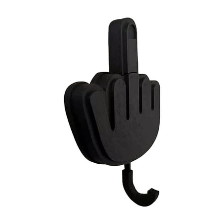 

Hapeisy Middle Finger Key Hanger Middle Finger Self Adhesive Key Hook for Doorway Wall Entryway Hallway