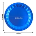 thumbnail image 2 of Balsa Circle 25 Royal Blue Geometric Round 9" Metallic Disposable Dinner Paper Plates Tableware, 2 of 7