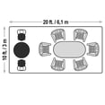 thumbnail image 5 of 10'x20' Steel Frame Carport, Heavy Duty, White Reflective Canopy, Waterproof UV Rated, Removable Sides, 5 of 18