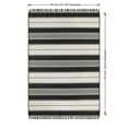 thumbnail image 4 of Better Homes & Gardens 7' x 10' Black and White Striped Outdoor Rug - Polypropylene/Polyester, 4 of 5