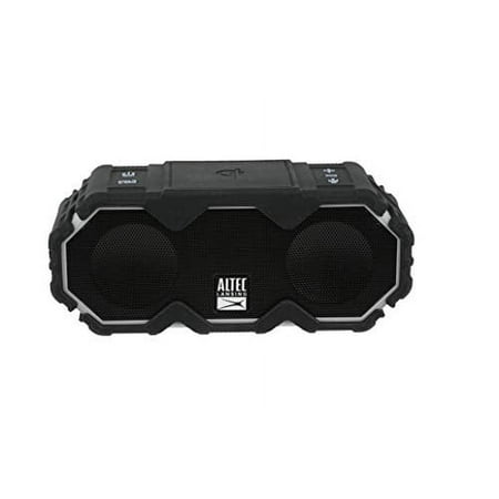 Altec Lansing Mini LifeJacket Jolt Bluetooth Speaker with Qi, Wireless, Waterproof, Portable, Speakers, Loud Volume, Strong Bass, Rich Stereo System, Microphone, 16 Hour Battery, 100 ft Range, Bl