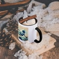 thumbnail image 5 of 3dRose, The Great Wave off Kanagawa by Japanese artist Hokusai - dramatic blue sea ocean Ukiyo-e print 1830, 11oz Two-Tone Black Mug, 5 of 7