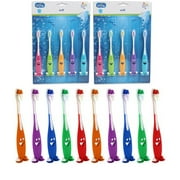 12 Smiley Happy Toothbrush Suction Cup Stand Soft Bristles Kid Toddler