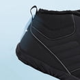 thumbnail image 4 of Mepaouo Winter Barefoot Shoes for Women Men Lace up Fleece Lined Hiking Ankle Snow Boots(Black,8), 4 of 7