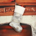 thumbnail image 2 of Xuniizn Christmas Stockings Bulk, Assorted Festive Xmas Stockings for Fireplace Mantel Decor, Traditional Holiday Ornaments, Christmas Decorations for Home, 100%Polyester, Gray, 2 of 5