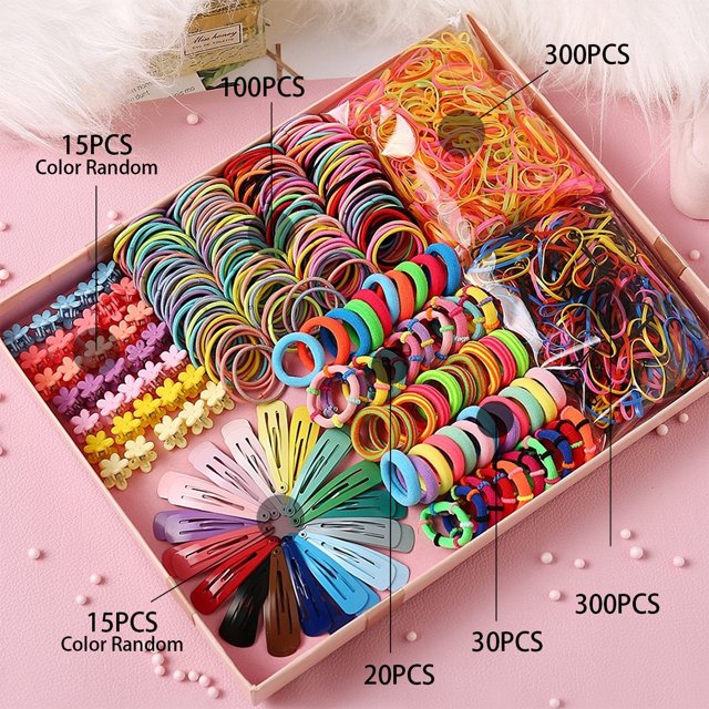 780 Pcs Accessoires Cheveux, Pince Queue de Cheval pour Filles, Accessoires Cheveux pour Filles-Youyoupin