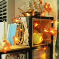thumbnail image 4 of Guirnalda de luces LED de hojas de arce artificiales para decoración navideña, 2, 3 y 6 m, para fiestas en casa, Halloween y Año Nuevo, 4 of 5