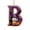 B, variant on Halloween Letter Ornament, 3.15 x 3.15in Penguin Alphabet Initial Hanging Decoration, Acrylic A-Z Choice for Halloween Tree, Wreath and Party Decor