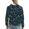 thumbnail image 7 of Daiia Dinosaur Pattern Women's Fashion Hoodies & Sweatshirts with Kangaroo Pocket Hooded Sweatshirt with Eye-catching Drawstrings-Medium, 7 of 7