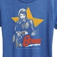 thumbnail image 3 of David Bowie - Bowie Guitar With Star - Women's Short Sleeve Graphic T-Shirt, 3 of 5