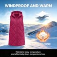 thumbnail image 4 of Guieoi Winter Jacket for Women Casual Long-Sleeve Vest Padded with Stand-Up Collar Hood and Pockets Coats Hot Pink XXL, 4 of 9