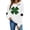 White, variant on BRGZLK St.Patrick's Day Sweatshirts for Women Round Neck Print Sweatshirt Long Sleeve Funny Irish Shamrock Graphic Pullover Top Holiday Clothes Gray L