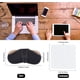 thumbnail image 2 of Estuche de cuero para gafas, portátil, suave, delgado, con cierre a presión, con paño de limpieza de gamuza para mujeres y hombres, color negro, 2 of 7