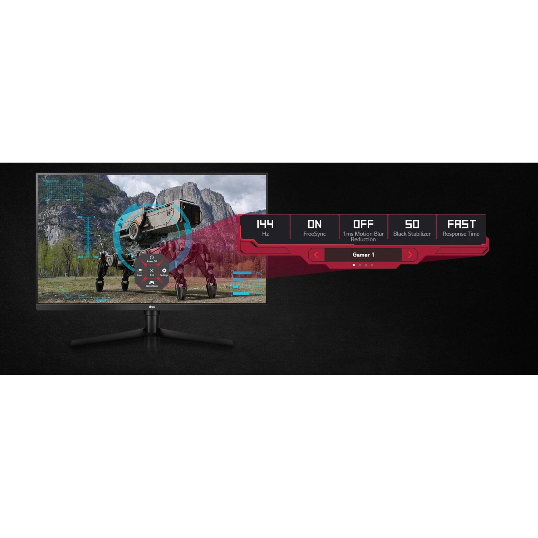 LG UltraGear 32GK650F-B 32 Class WQHD Gaming LCD Monitor, 16:9, Matte  Black 