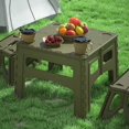thumbnail image 2 of Mesa de camping plegable de plástico portátil, mesa liviana, mini mesas de centro para picnic, viajes en coche, caminata natural, equipo para acampar al aire libre, 2 of 4